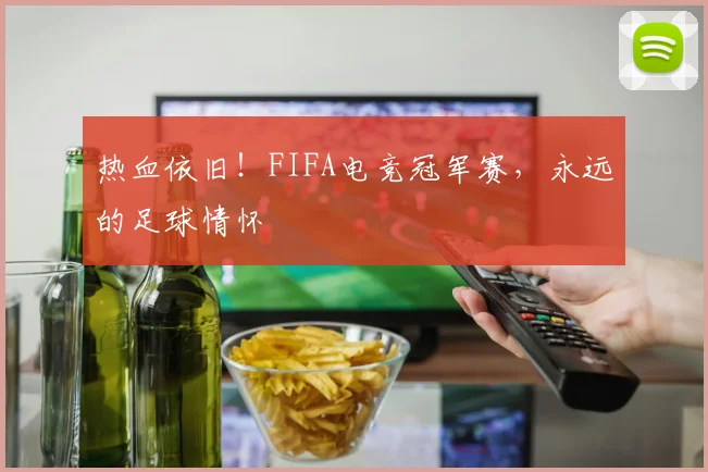 热血依旧！FIFA电竞冠军赛，永远的足球情怀